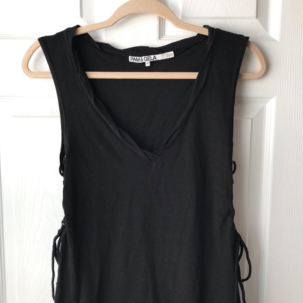 NWOT Pam & Gela Side Tie Tank
